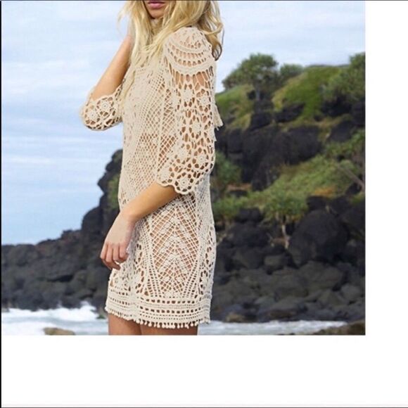 Crochet Bathing Suit Cover Up - Picture 2 of 6